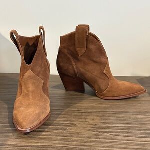 Brown Suede Ankle Boots